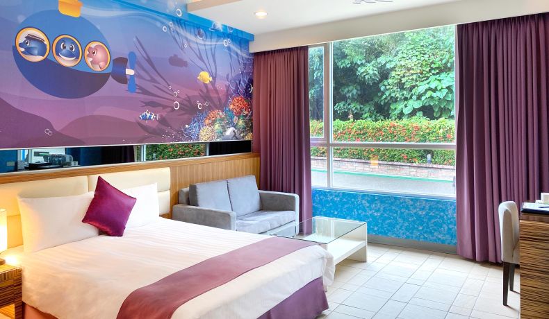 Ocean Theme Double Room